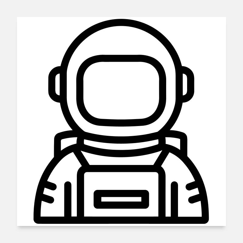 astronaut Poster 24" x 24" (60x60 cm)