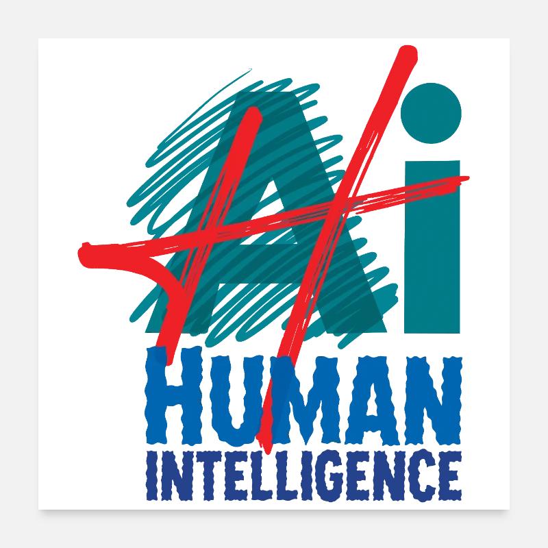 HUMAN INTELLIGENCE #1 - lets' talk Poster 60 x 60 cm