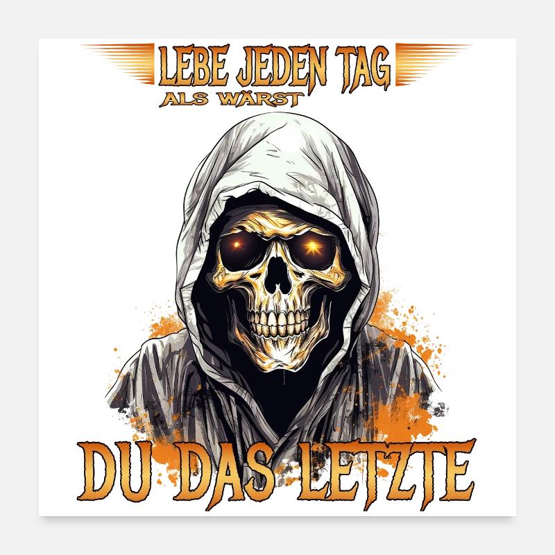 Vis chaque jour comme si tu étais le dernier Poster 60 x 60 cm