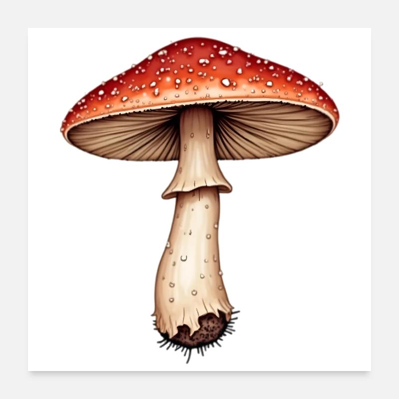 amanite tue-mouches Poster 60 x 60 cm