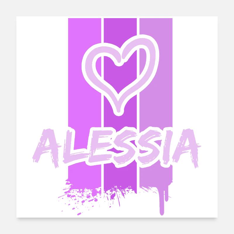 Geschenkidee Alessia Poster 60x60 cm