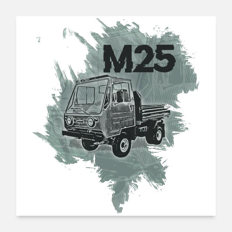 Multicar M25 Poster 60x60 cm