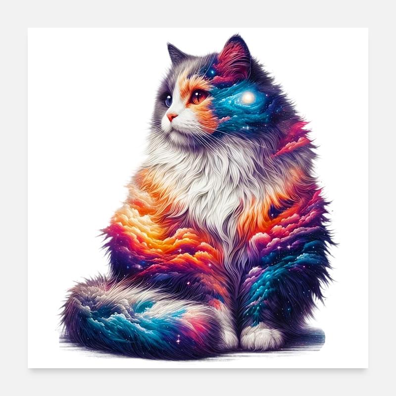 Chat Poster 60 x 60 cm