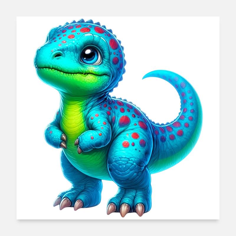 Dinosaure Poster 60 x 60 cm