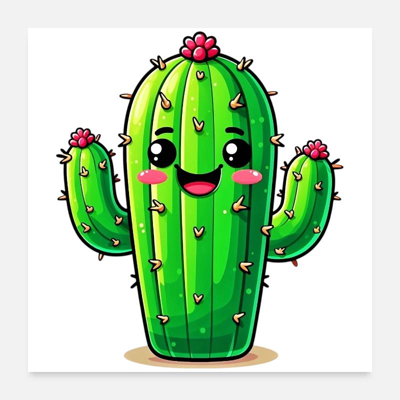 Cactus Poster 60 x 60 cm