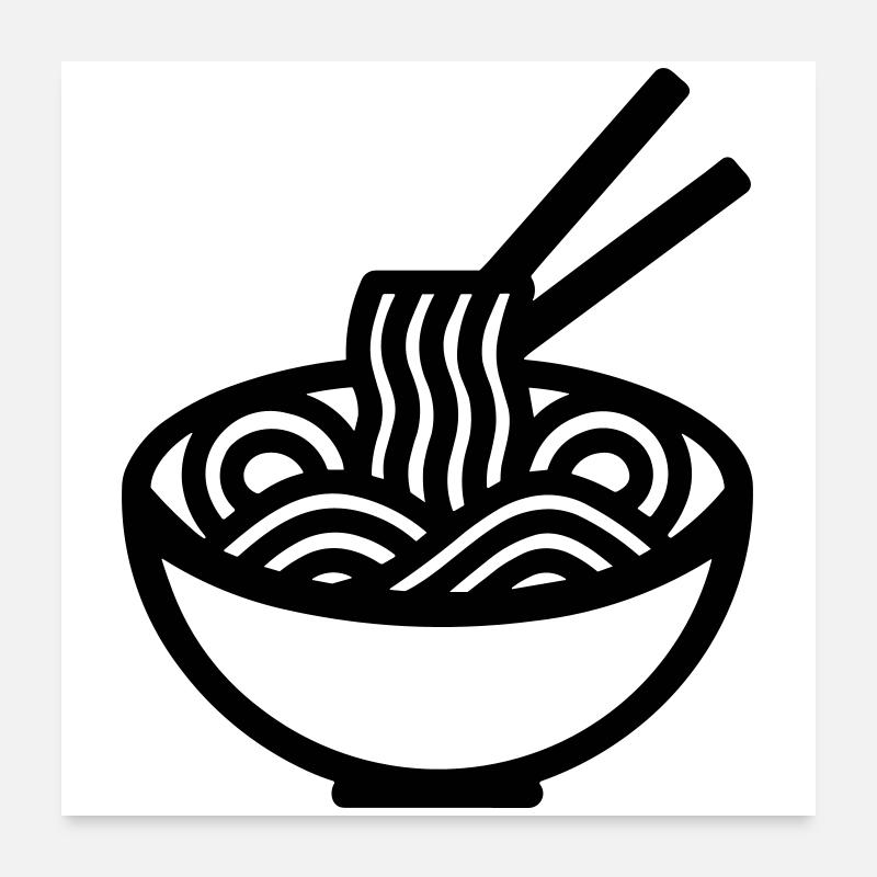 Ramen Poster 24" x 24" (60x60 cm)