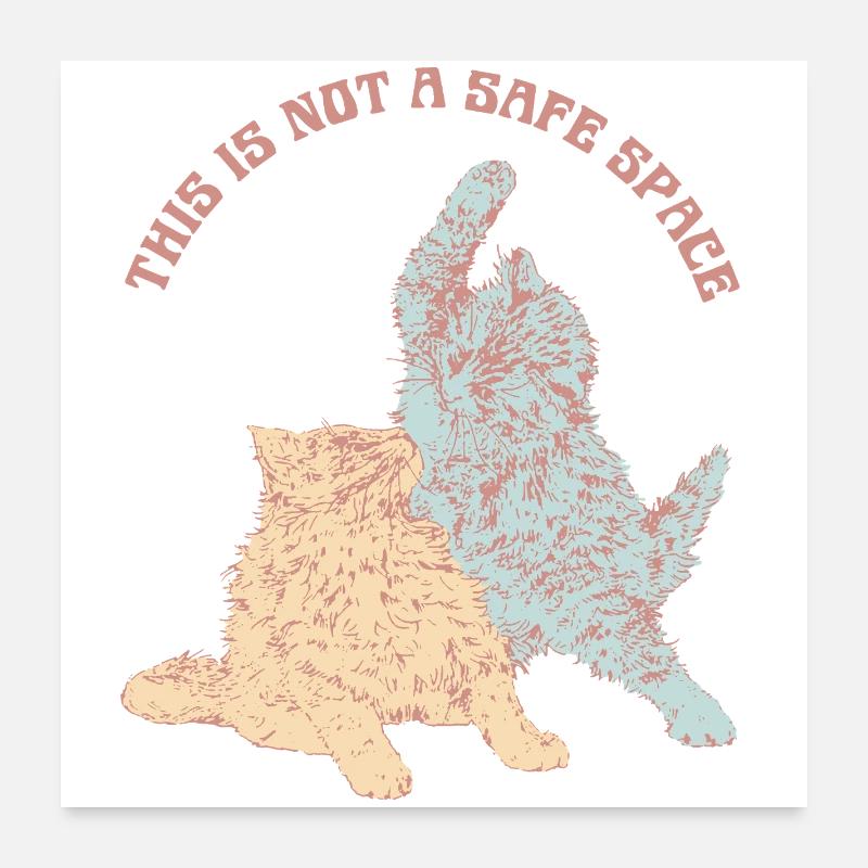 CE N’EST PAS UN ESPACE SÛR Poster 60 x 60 cm