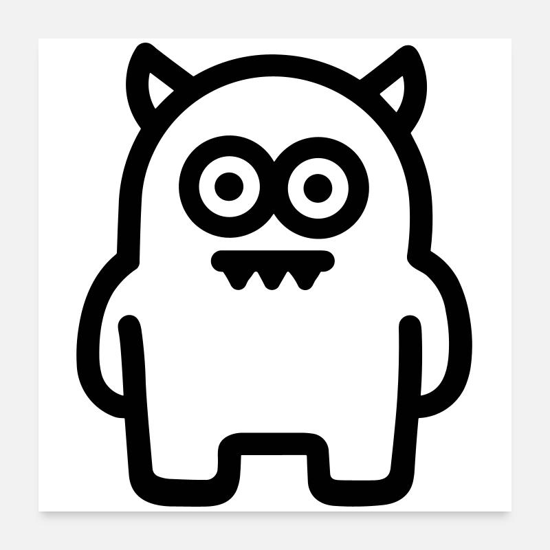 monster Poster 24" x 24" (60x60 cm)