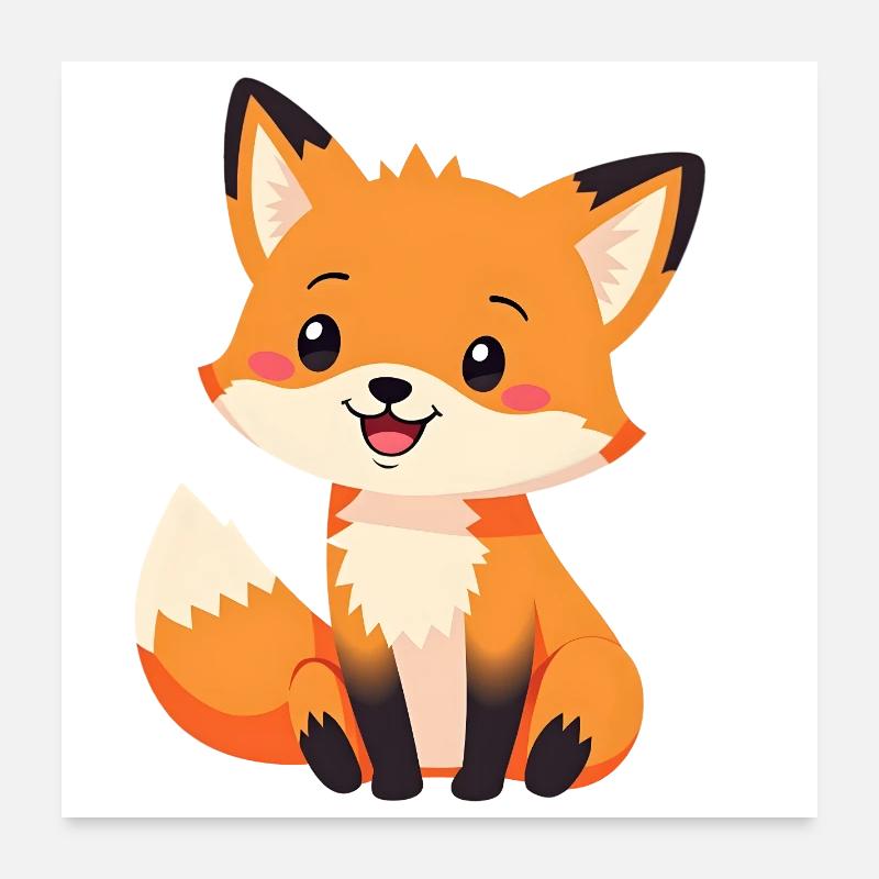 Fuchs Poster 60x60 cm