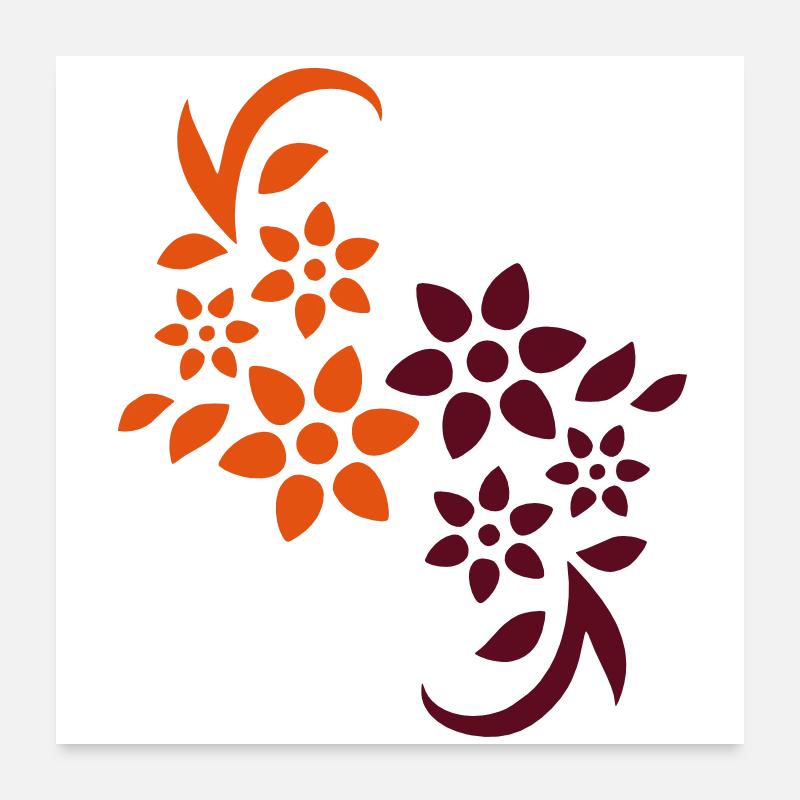 Fleur Poster 60 x 60 cm