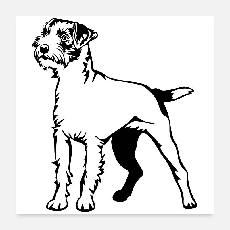 Parson Russell Terrier Poster 60x60 cm