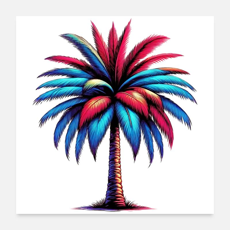 Palm tree Poster 24" x 24" (60x60 cm)