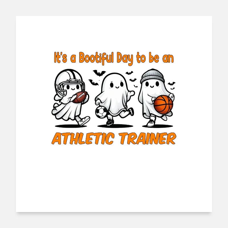 Bootiful Day, um Athletiktrainer zu werden Poster 60x60 cm