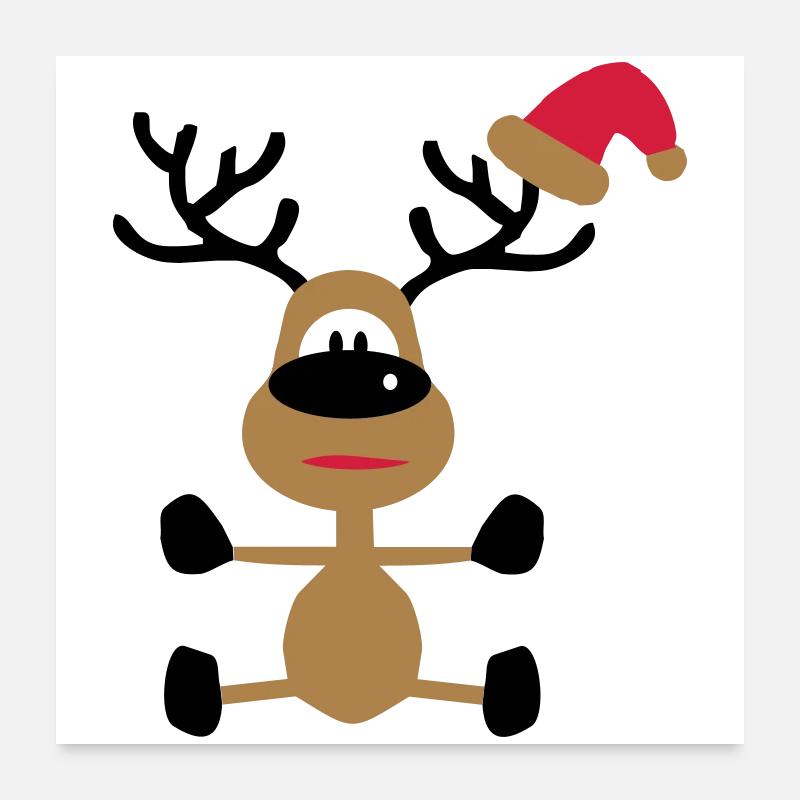 lustige Geschenke zu Weihnachten Poster 60x60 cm