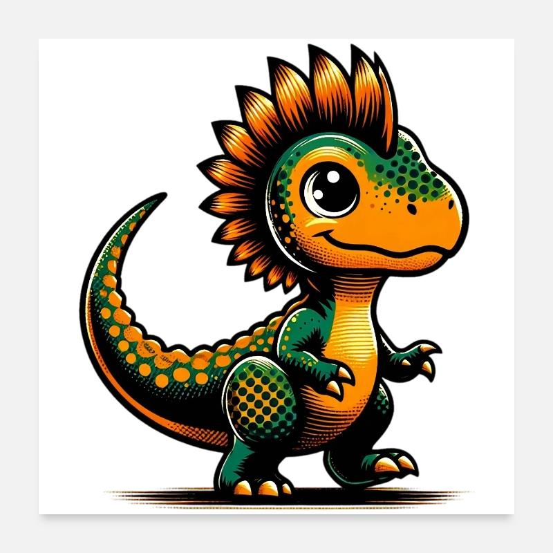Dinosaurier Poster 60x60 cm