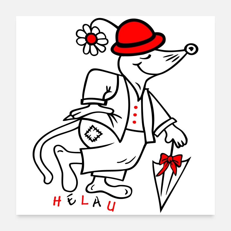 Fasching Poster 60x60 cm