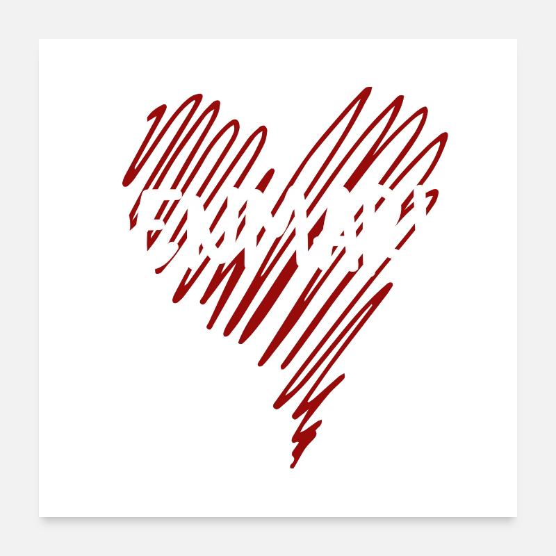 Ich liebe Dänemark, stolzer Däne Poster 60x60 cm