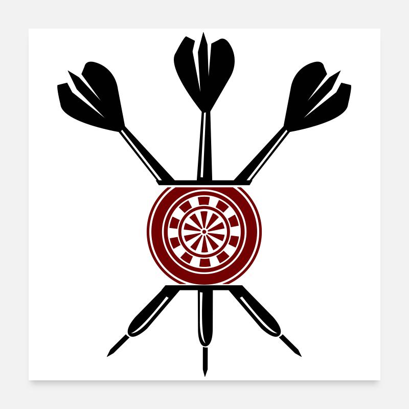 Dart Darts Poster 24" x 24" (60x60 cm)