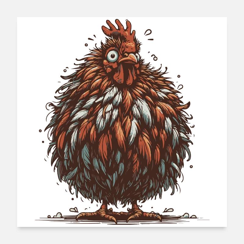 Eggsistential Crisis Poster 60x60 cm