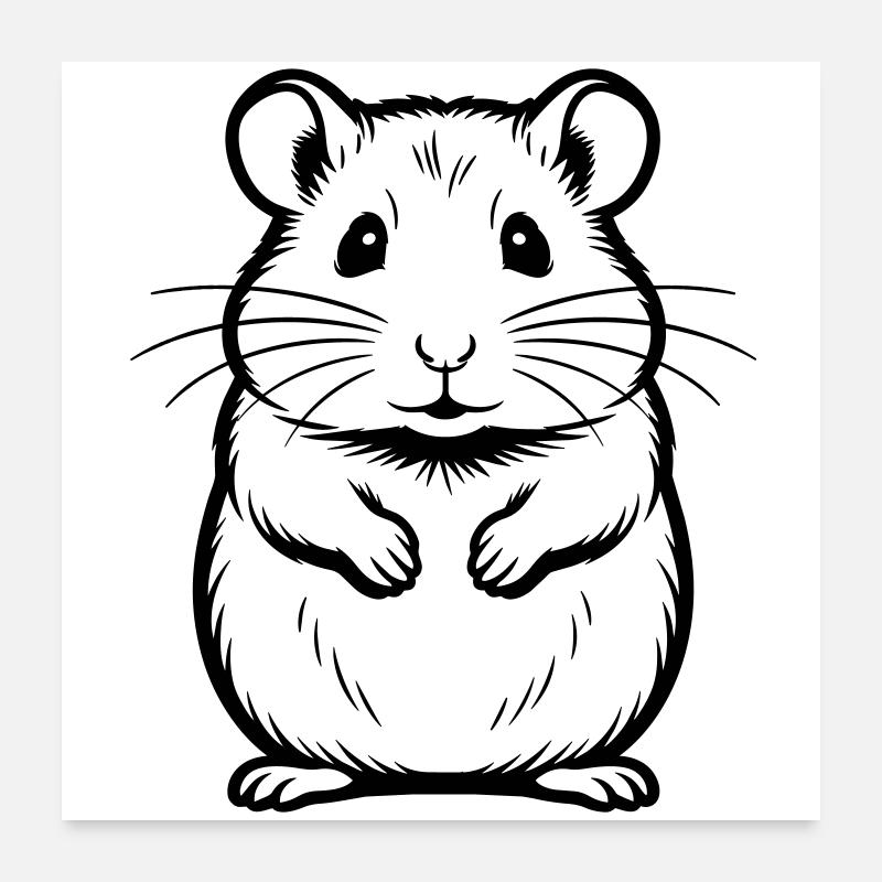 Hamster Poster 60x60 cm