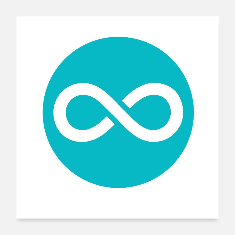 Boucle infinie Poster 60 x 60 cm