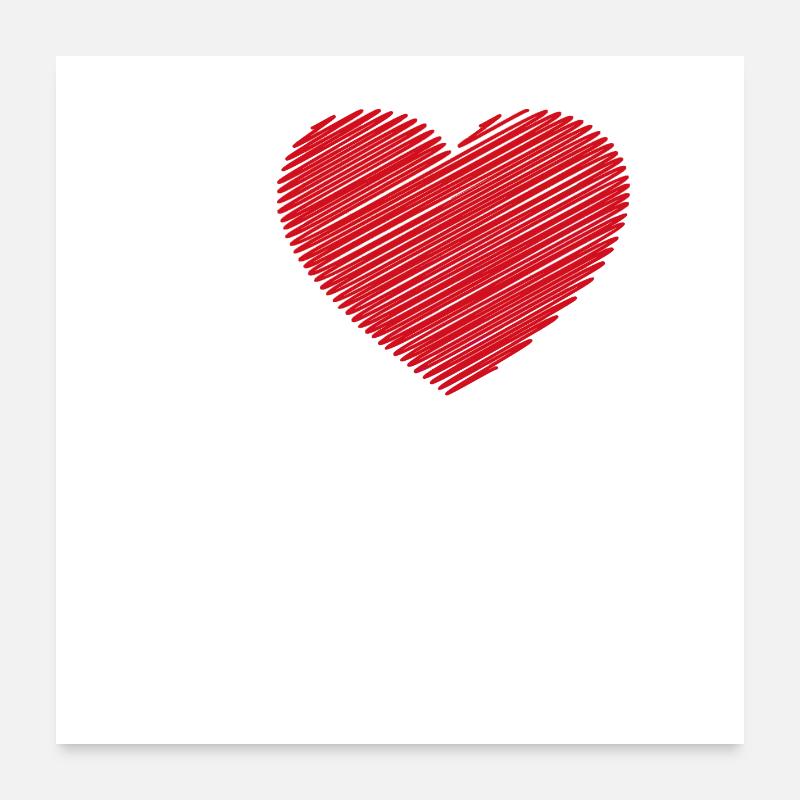 J’aime maman Poster 60 x 60 cm