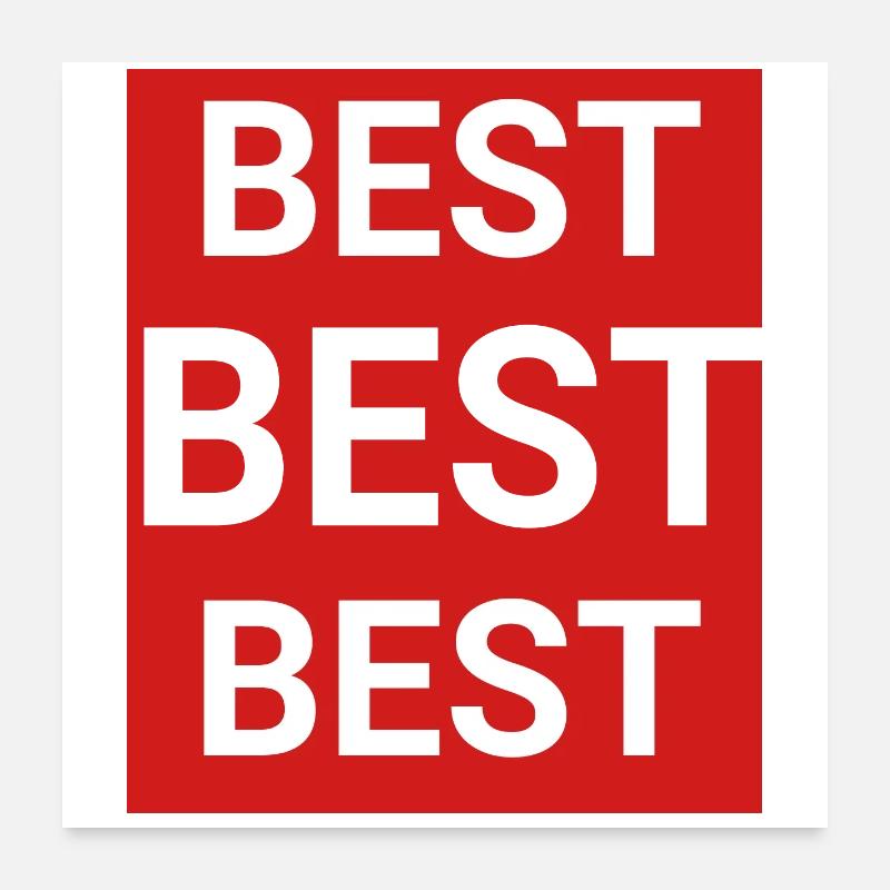 Bester Poster 60x60 cm