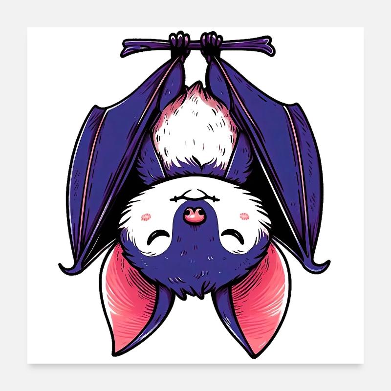 Bat Poster 24" x 24" (60x60 cm)
