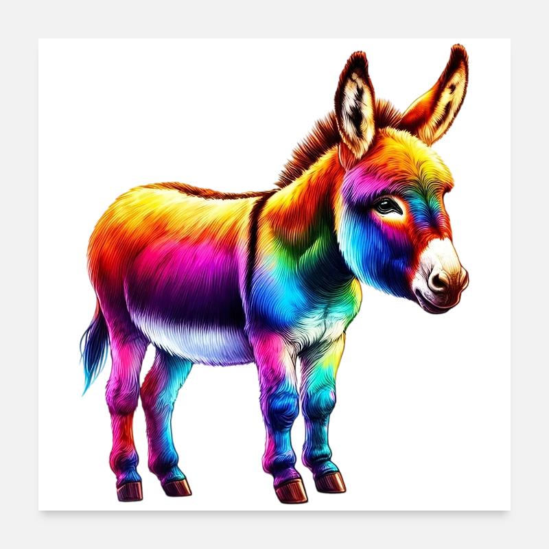 Donkey Mule Poster 24" x 24" (60x60 cm)