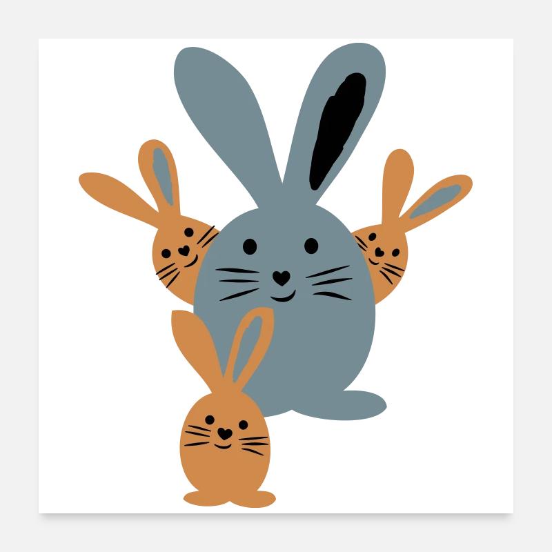 Ostern Poster 60x60 cm