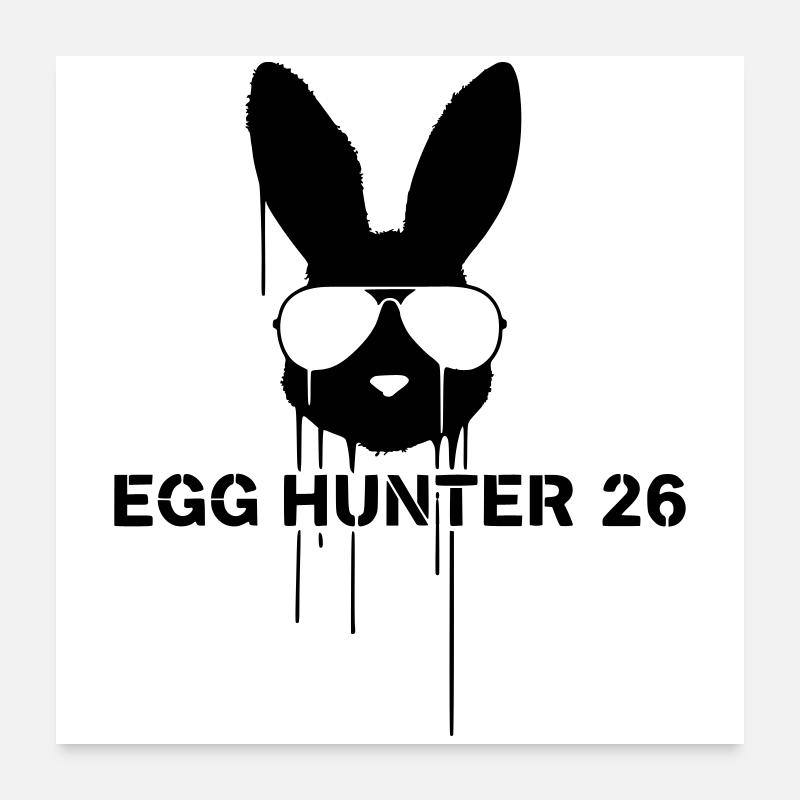 Pâques Cooler Egg Hunter 2026 Poster 60 x 60 cm
