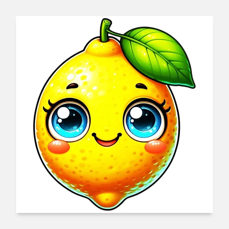 Citron Citrons Poster 60 x 60 cm