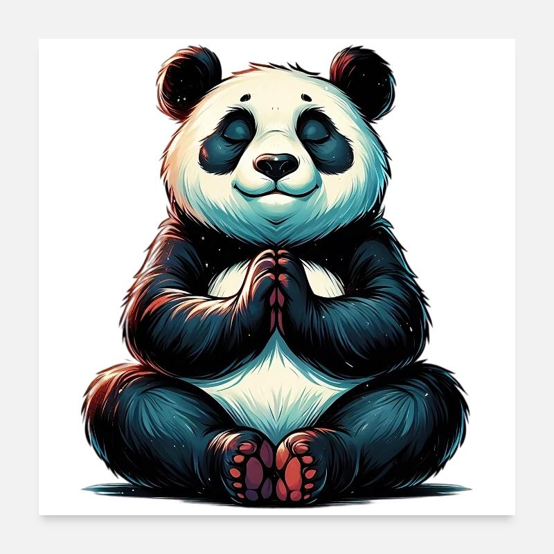 Panda Poster 60x60 cm