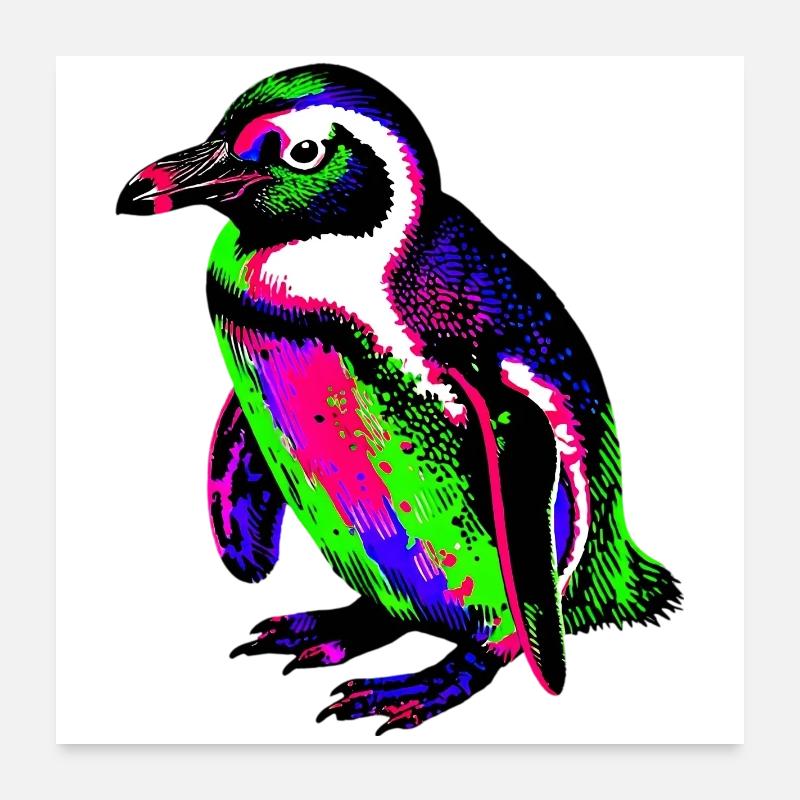 Pingouin Poster 60 x 60 cm