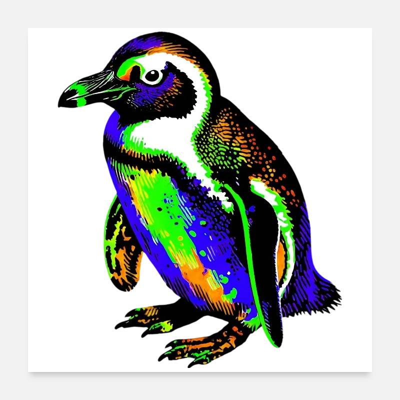 Pingouin Poster 60 x 60 cm