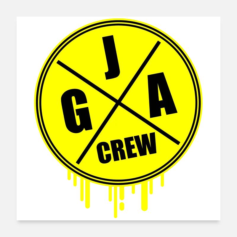 Junggesellenabschied Jga Crew Poster 60x60 cm