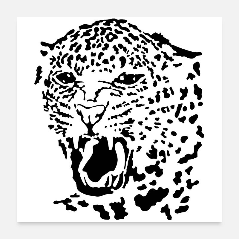 Leopard Poster 24" x 24" (60x60 cm)