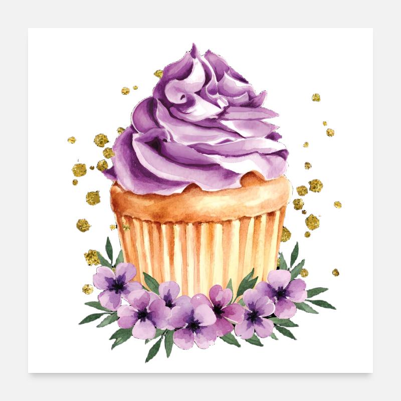 Cupcake Poster 60x60 cm