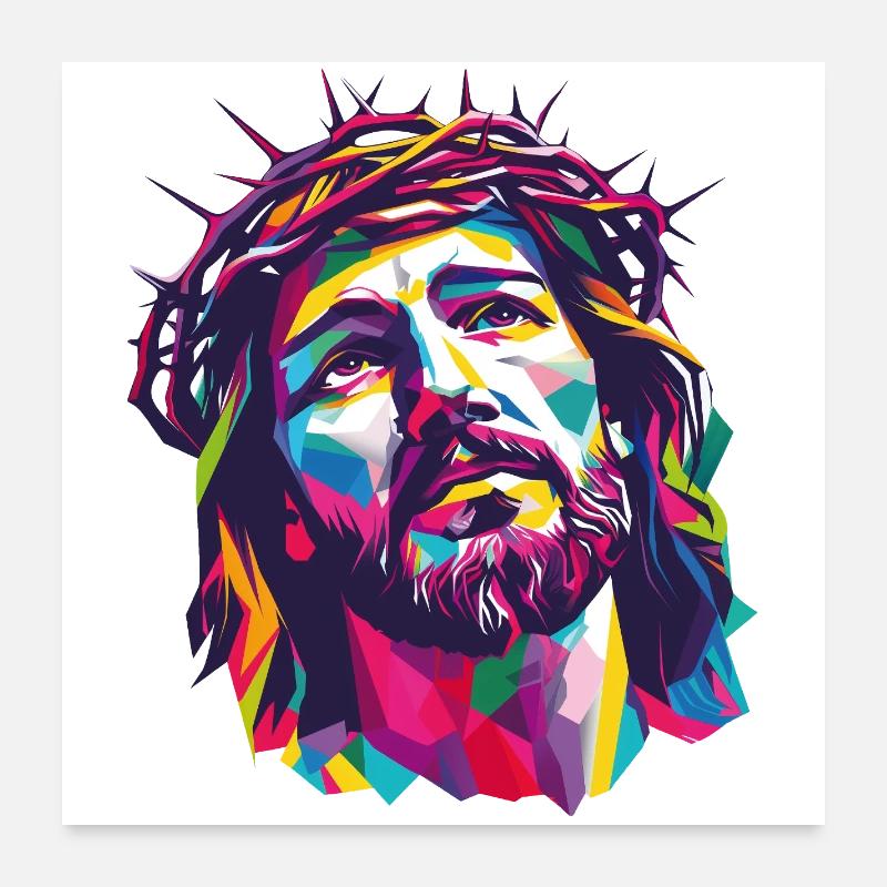 Jésus Poster 60 x 60 cm