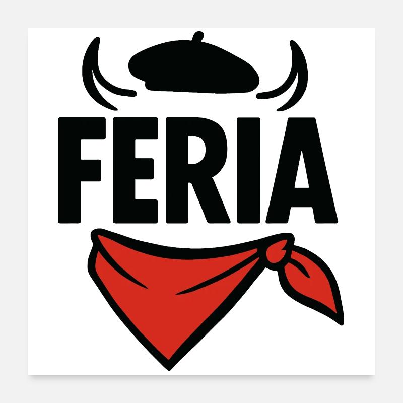 Feria – Baskenland Poster 60x60 cm