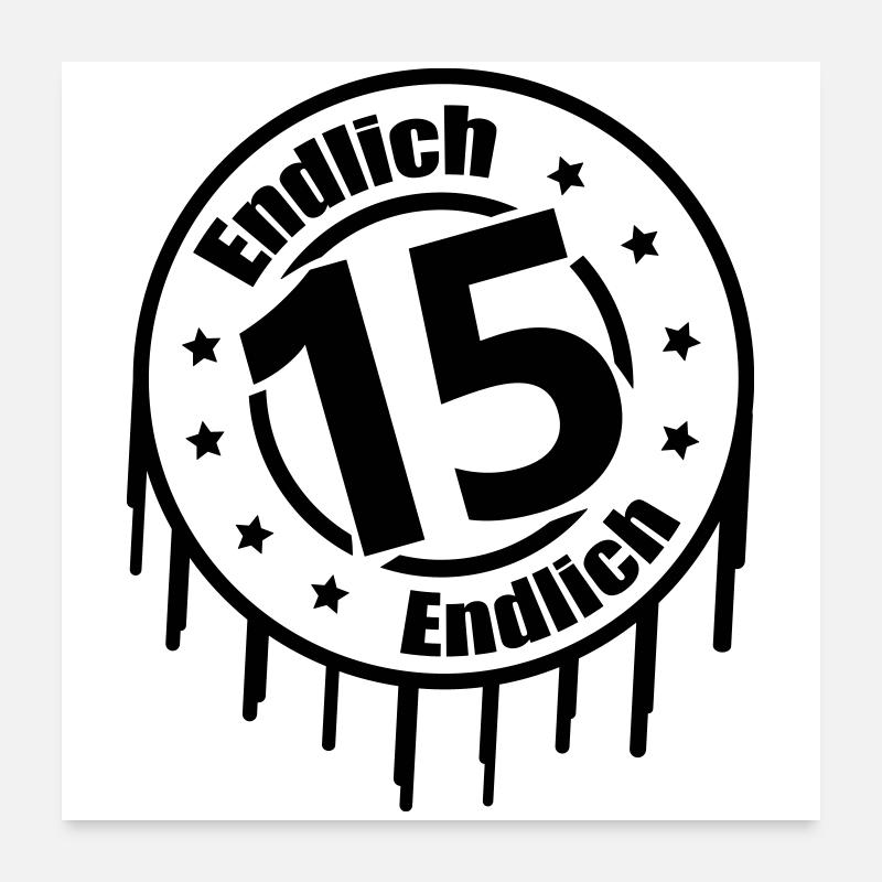Endlich 15 Poster 60x60 cm