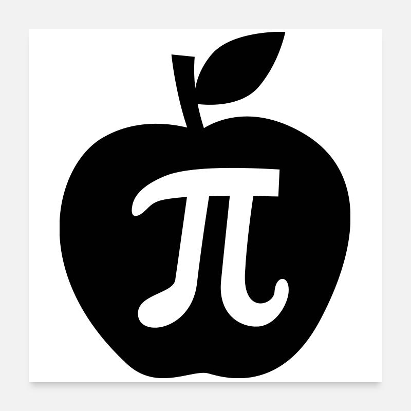 pi Poster 60x60 cm