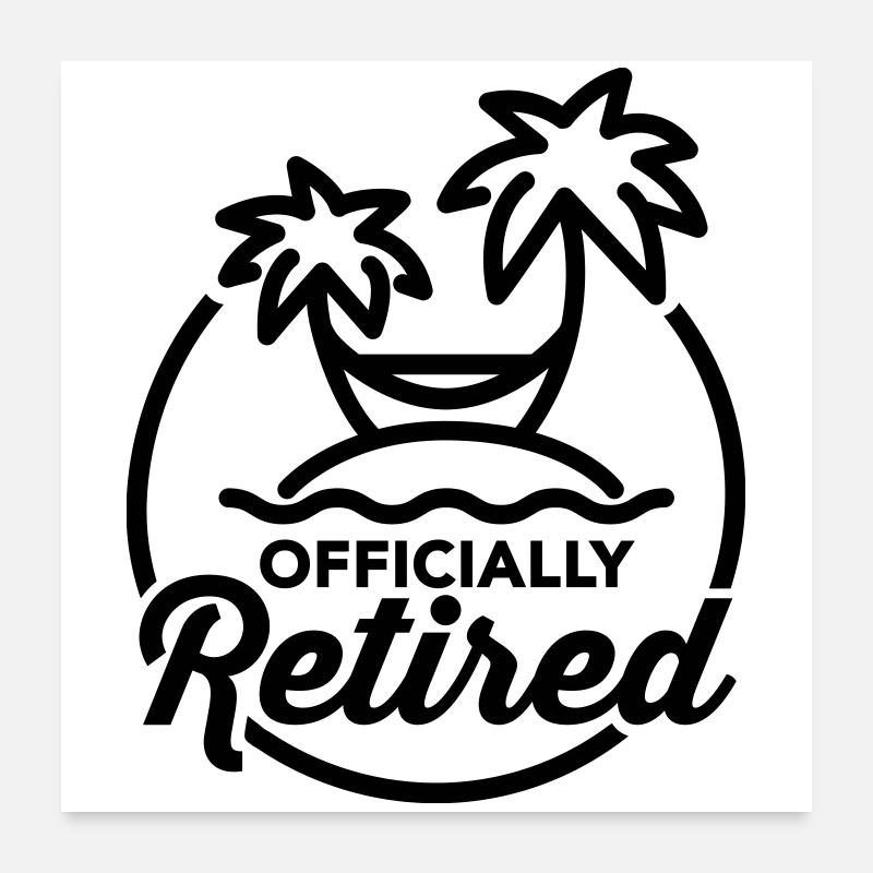 Officially retired Poster 24" x 24" (60x60 cm)