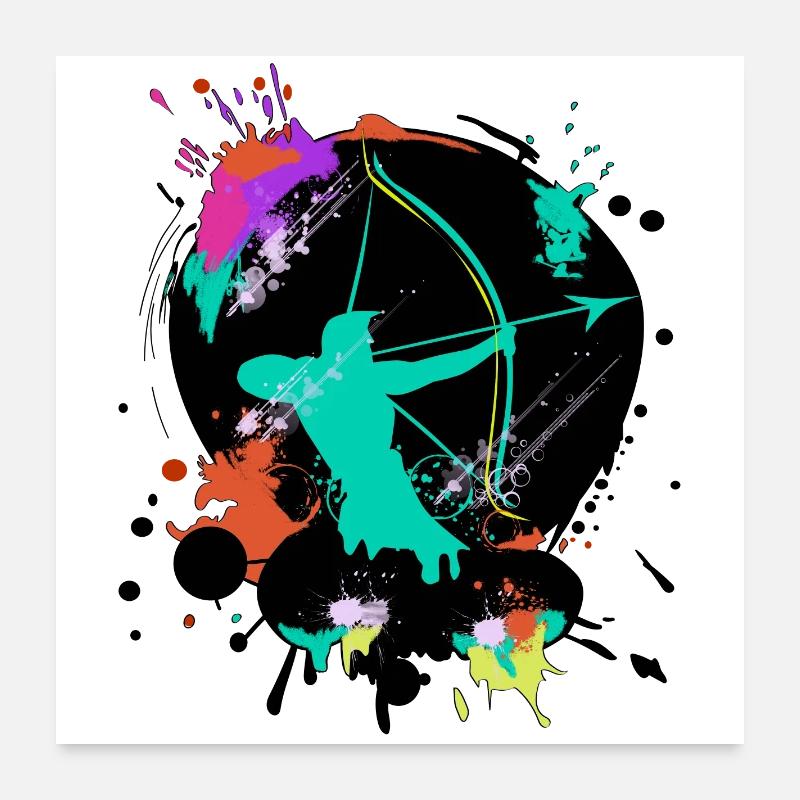 Archery Poster 60x60 cm