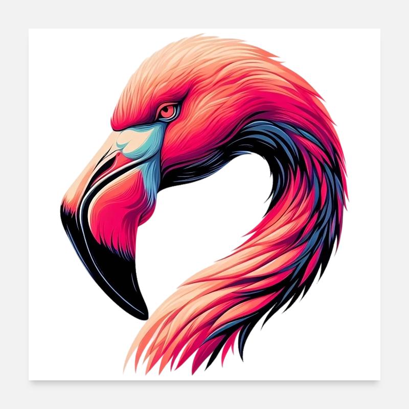 Flamingo Poster 24" x 24" (60x60 cm)