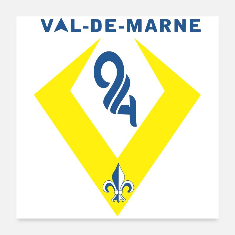 Val de Marne Poster 60 x 60 cm