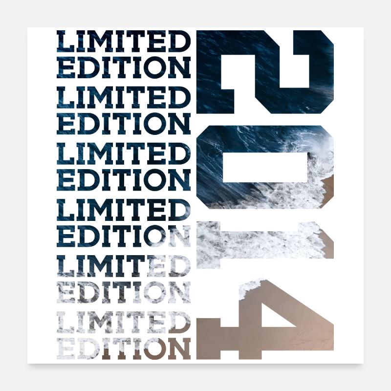ÉDITION LIMITÉE 2014 12 ANS 12E ANNIVERSAIRE Poster 60 x 60 cm