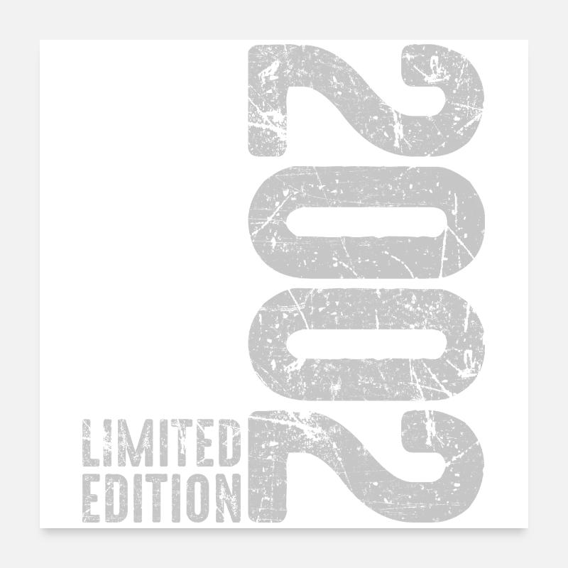 24th Birthday 24 Years Limited Edition 2002 Poster 24" x 24" (60x60 cm)