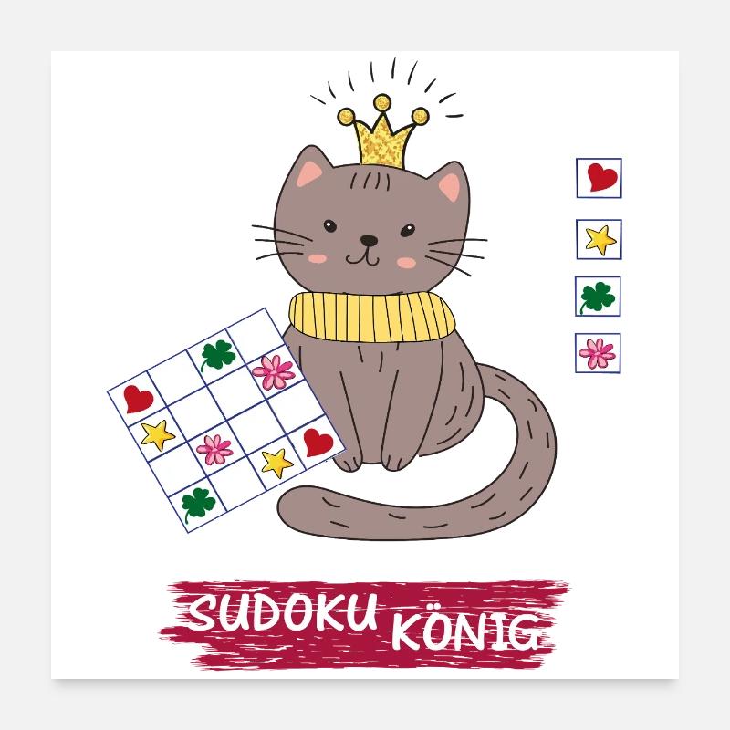 Roi Sudoku Poster 60 x 60 cm