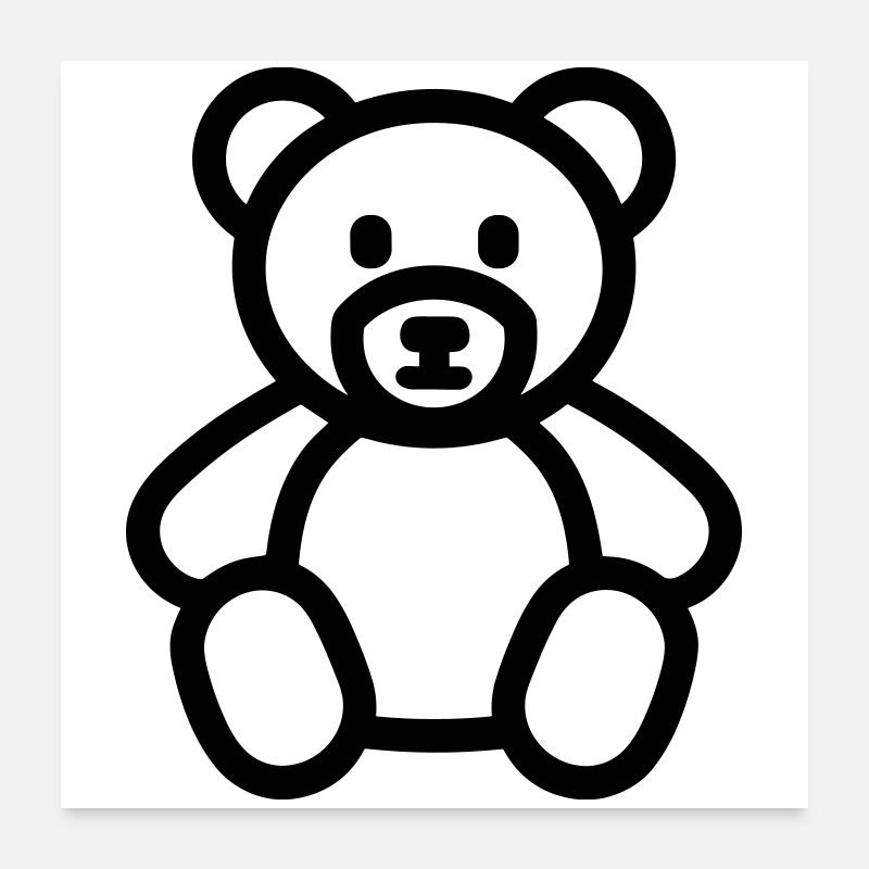 Bär Poster 60x60 cm